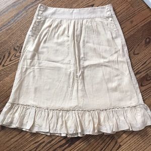 Ruffle JCrew skirt